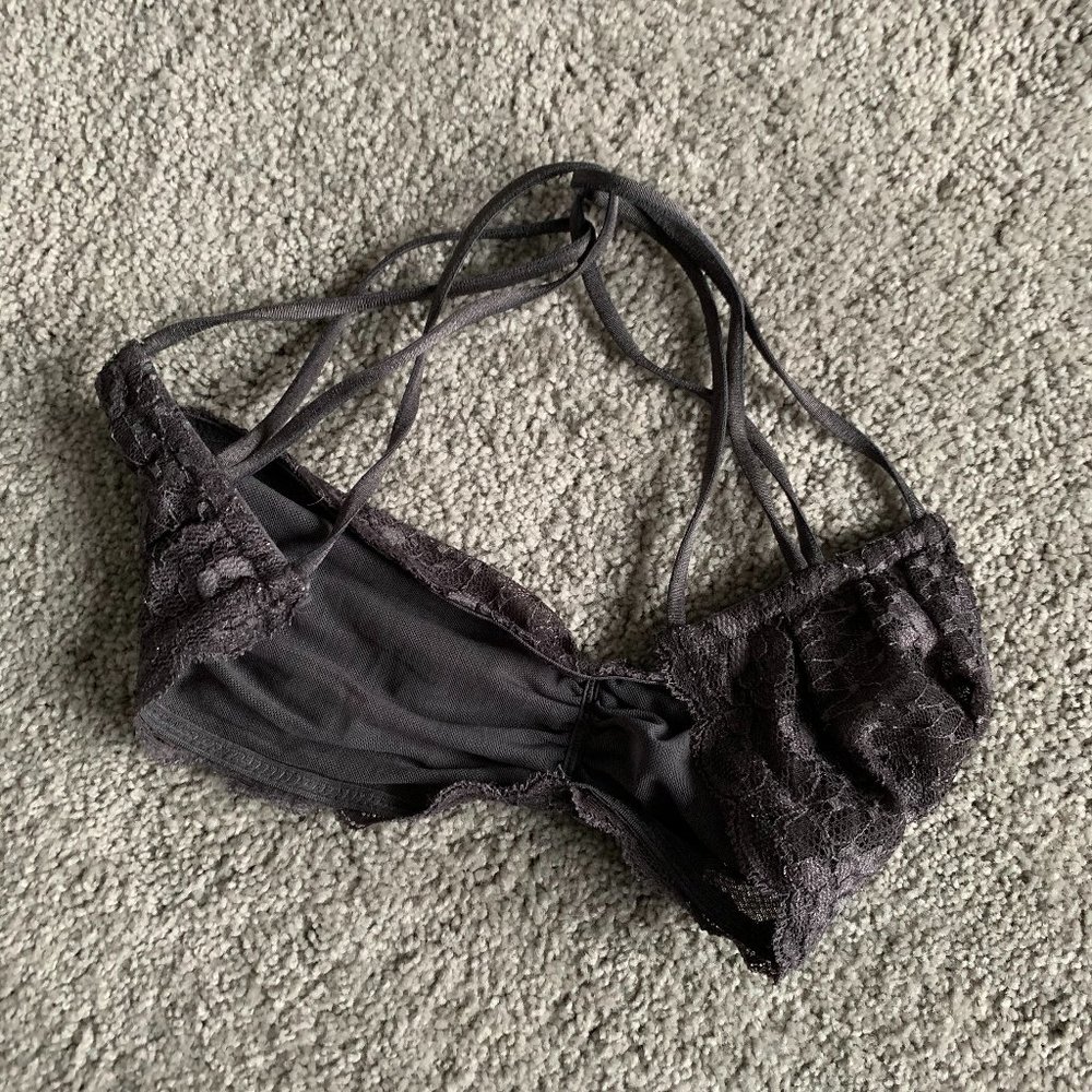 Free People essential lace strappy-back bandeau - Picture 7 of 8